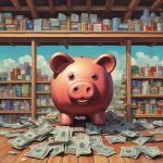 Build an Emergency Fund Piggy bank labeled emergency fund for financial planning