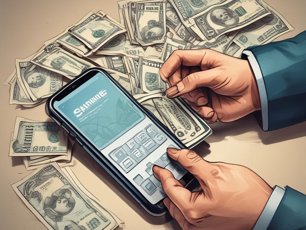 Build an Emergency Fund Checking emergency savings balance in a high-yield savings account on smartphone