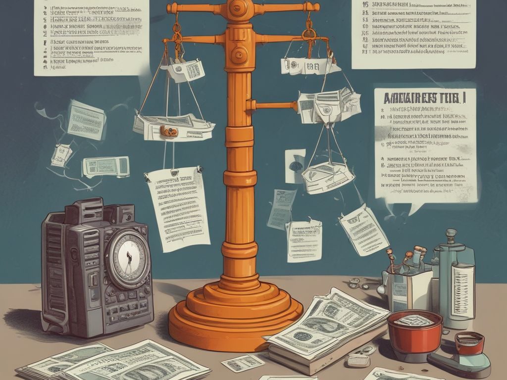 Finance Charge vs Interest "Illustration showing components of a finance charge: interest, fees, and penalties