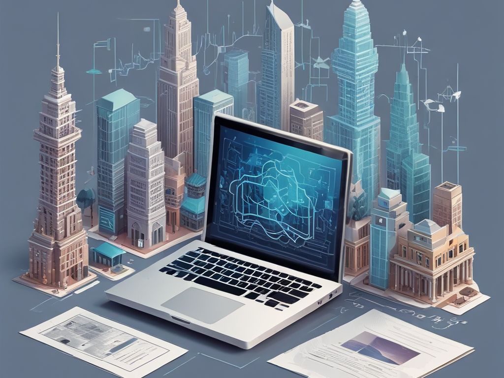 secondary private equity investments 2025 -  Various alternative investments including real estate, technology startups, and finance on a digital background.