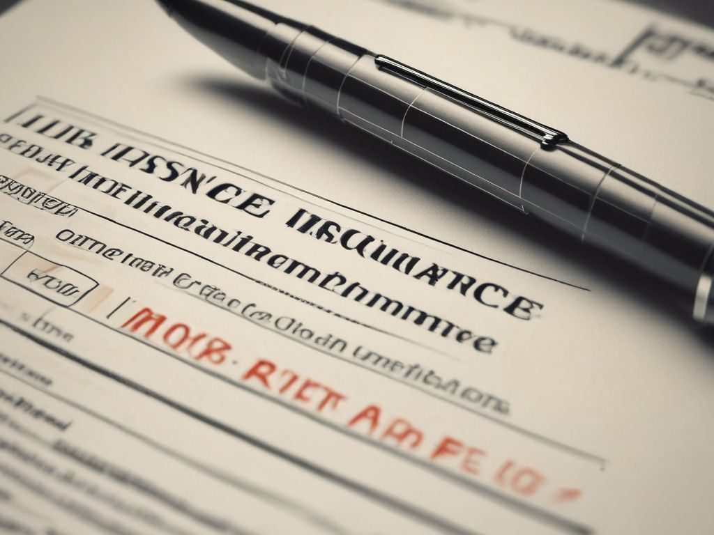 Questions About Life insurance policy papers being reviewed by an individual.
