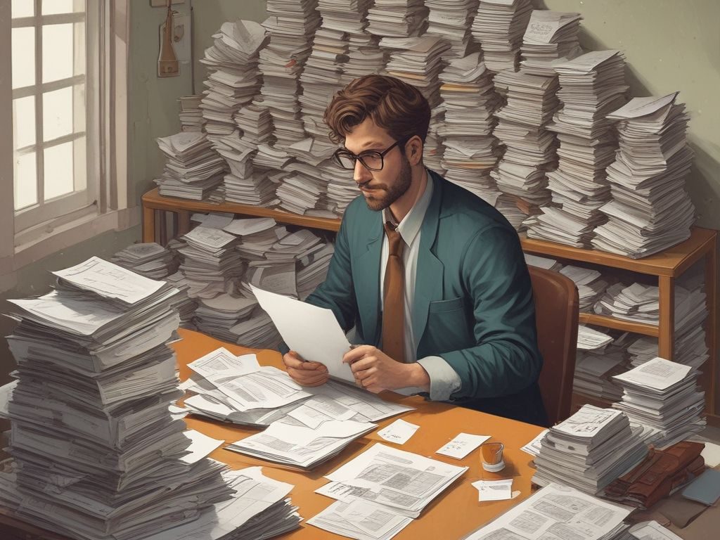 10 Essential Tips for Achieving Financial Success Hands holding life insurance papers and a pen, with reading glasses and a cup of coffee on the table.