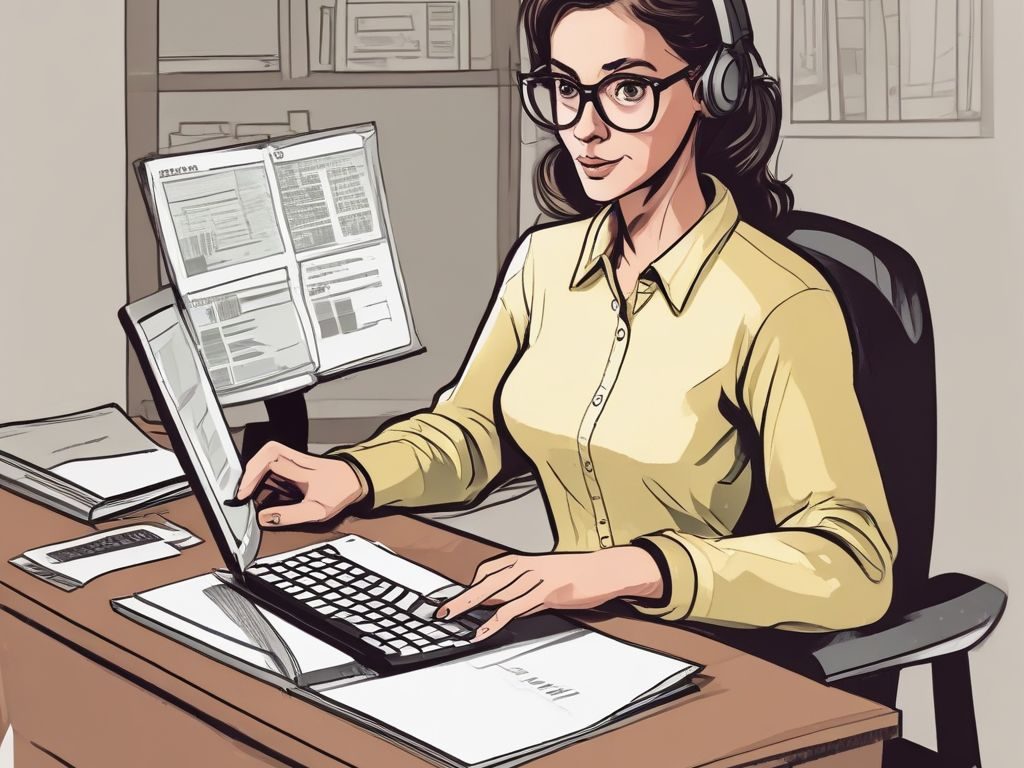 How to Build Credit from Scratch Person checking free credit report online at AnnualCreditReport.com